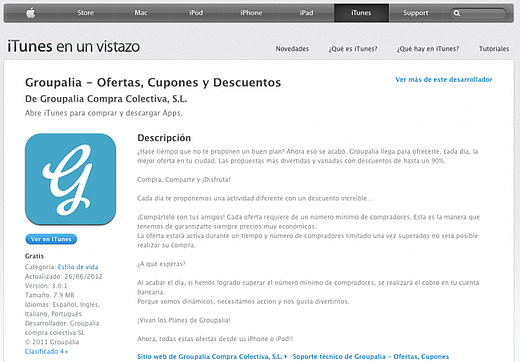 Groupalia App Store
