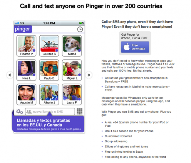 Pinger: Whatsapp + Viber + algo más