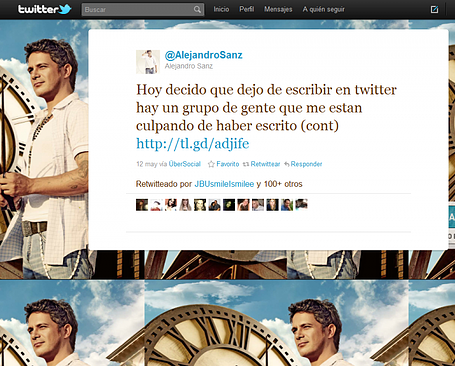 Alejandro Sanz Twitter Alejandro Sanz Twitter
