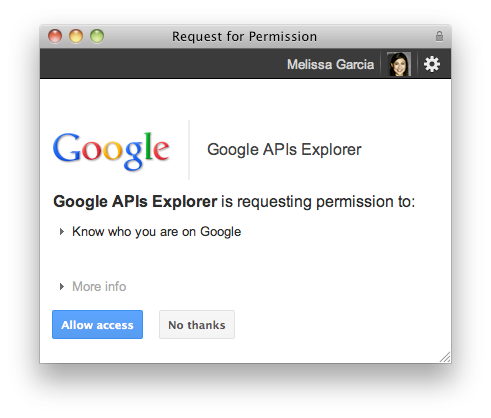 Google + API