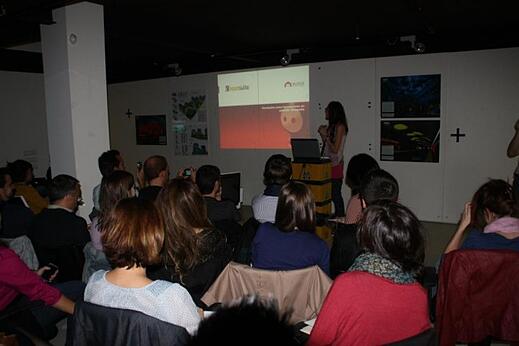 Marta Hita de Elogia en un momento de su presentación Marta Hita de Elogia en un momento de su presentación