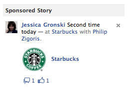 Sponsored Story, Facebook