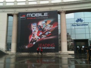 Entrada del Mobile World Congress 2011 en Barcelona