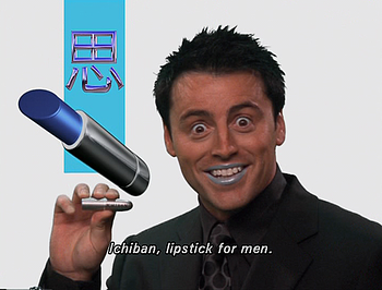 "Ichiban", lipstick for men. Friends.  "Ichiban", lipstick for men. Friends.