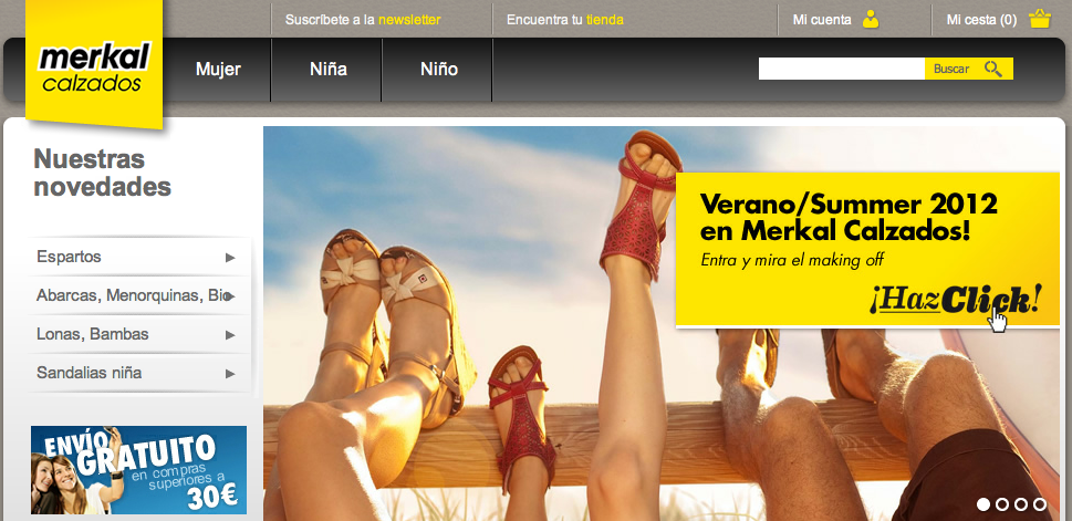 Merkal Calzados ya pisa online