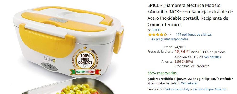 Páginas de producto de Amazon