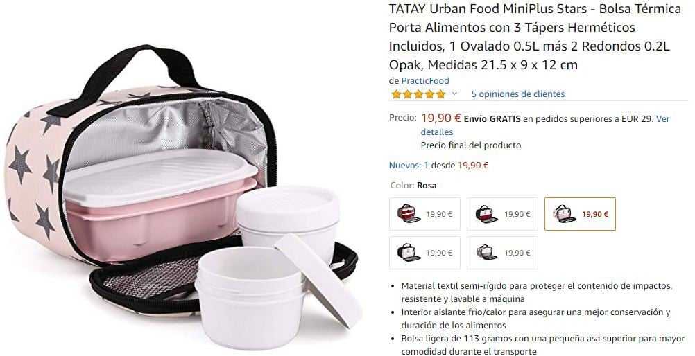 Páginas de producto de Amazon