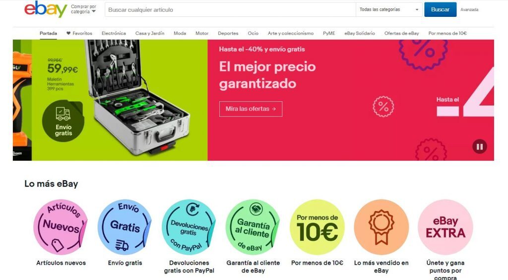Marketplaces en Europa: eBay