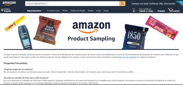 Amazon Product Sampling