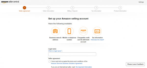 Vender en Amazon Seller Central