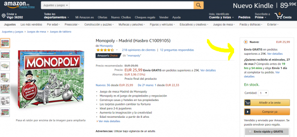 Buy Box de Amazon