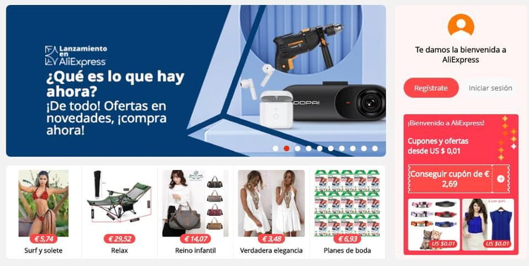 Cupones en Aliexpress