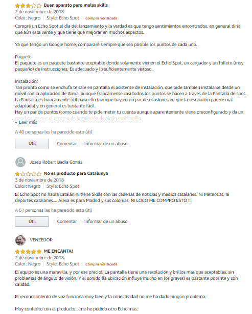 Valoraciones en Amazon: gestiónalas.