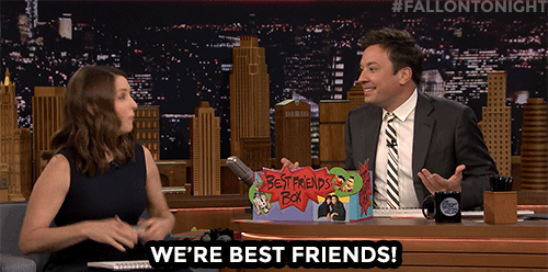 Tonight Show We'Re Best Friends GIF by The Tonight Show Starring Jimmy Fallon-downsized_large