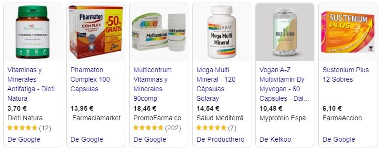 anuncios productos farmaceuticos y medicamentos SEM