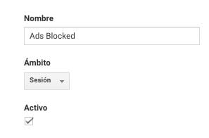 configuracion variable 3 analytics adblocker