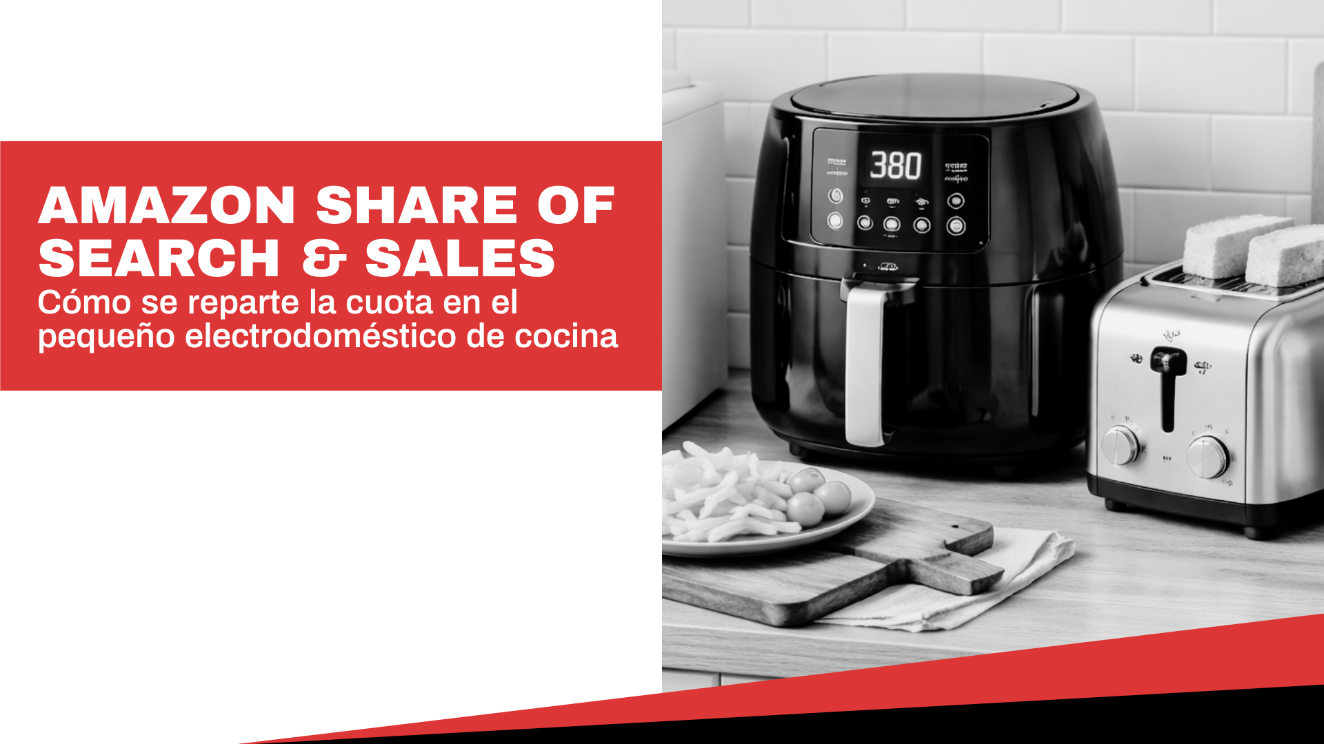 Amazon Share of Search & Sales: Cómo se reparte realmente la cuota en el pequeño electrodoméstico